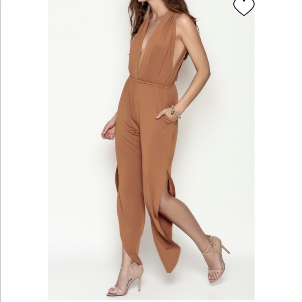 RUST SEXY JUMPSUIT - Picture 12 of 13
